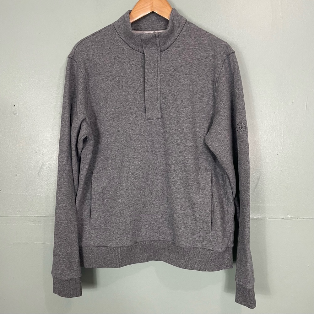 Vuori‎ Cypress Quarter Half Zip Pullover Men’s Medium Heather Gray